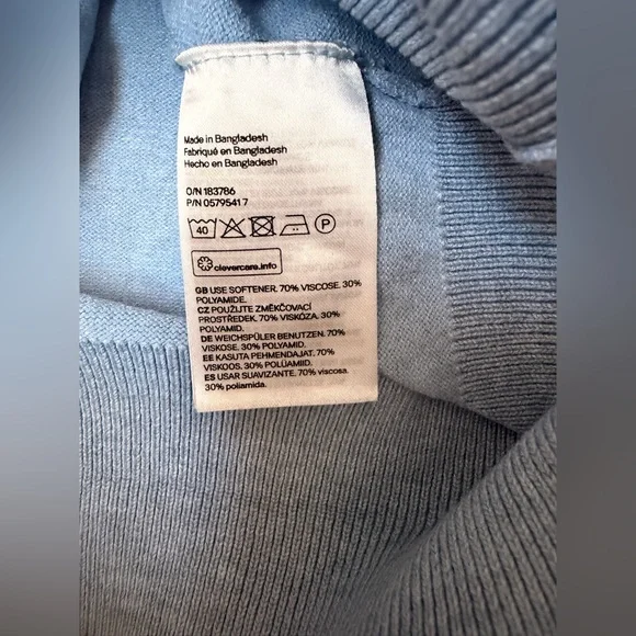 H&M Basic Light Blue Cardigan - Picture 6 of 6